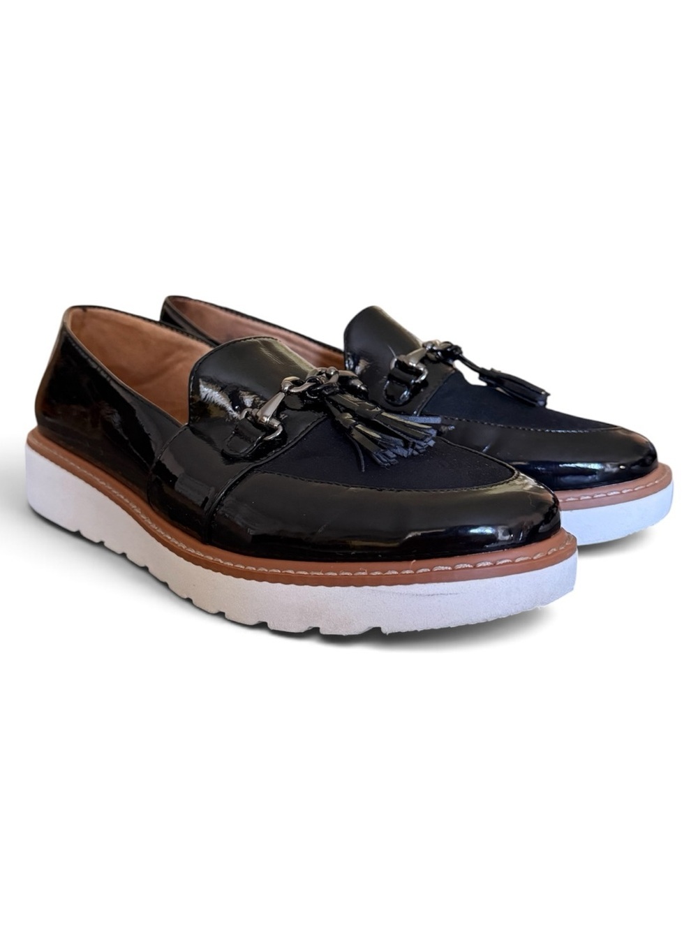 Naturalizer Estelle Tassel Loafer | Black Patent | Women’s Size 9 | Very Good - Picture 2 of 11